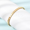 304 Stainless Steel Textured Hinged Cuff Bangles for Women SA-CBAC920-18G-3