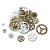 36Pcs 12 Styles Tibetan Style Alloy Steampunk Pendants TIBEP-YW0001-89-1