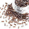 Transparent Colours Luster Glass Bugle Beads SEED-N005-001-A09-1