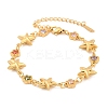 304 Stainless Steel Link  Bracelets for Women BJEW-U026-02B-G-2