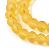 Baking Paint Transparent Glass Bead Strands GLAA-S031-4mm-11-3
