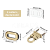 Zinc Alloy Bag Twist Lock Clasps PALLOY-CA0001-46-RS-2