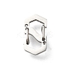 304 Stainless Steel Keychain Clasp Findings STAS-U051-01A-P-1