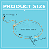 1Pc Stainless Steel Sun Link Chain Anklets AJEW-LP0007-63G-3