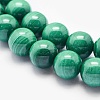 Natural Malachite Beads Strands G-O166-07A-12mm-3