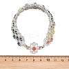 Platinum Tone Brass Micro Pave Cubic Zirconia Tennis Bracelets BJEW-B160-11P-6