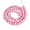 Anti-Tarnish Electroplate Glass Beads Strands EGLA-T021-6mm-15-04-2