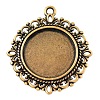 Zinc Alloy Pendant Settings for Cabochon & Rhinestone X-PALLOY-A15290-AG-LF-1
