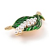 Flower of Life Alloy Brooch with Resin Pearl LS-JEWB-O009-18-3