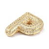 Rack Plating Brass Micro Pave Cubic Zirconia Pendants KK-Q790-01P-G-2