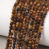 Natural Tiger Eye Beads Strands G-G099-2mm-4-1