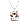 Two Tone Alloy Urn Ashes Necklaces PW-WG72189-01-4