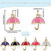 10Pcs Real 18K Gold Plated Brass Charms KK-BBC0014-86-2