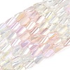 Electroplate Glass Beads EGLA-D300-01A-07-1