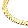 Ion Plating(IP) 304 Stainless Steel Herringbone Chain Necklace for Men Women NJEW-E076-03D-G-2