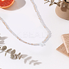 1Pc Glass Rondelle Beaded Necklaces NJEW-LP0007-23N-3