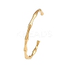304 Stainless Steel Bamboo Joint Cuff Bangles for Women BJEW-G759-09G-2