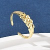 Brass Cuff Rings for Women RJEW-Z111-03G-1