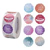 Flat Round Paper Thank You Stickers DIY-C042-15-1