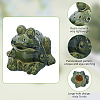Resin Cute Frog Covers Toilet Bolts DJEW-WH0042-69-4