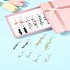 24Pair 316 Surgical Stainless Steel Dangle Earrings EJEW-FS00057-6
