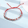 Nylon Rope Braided Bracelet for Women LS-BJEW-Z156-03AS-01-2