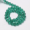 Imitate Austrian Crystal Bicone Glass Beads Strands X-GLAA-F029-6x6mm-10-2