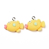 Opaque Resin Pendants LS-RESI-G028-21P-2