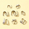 220Pcs 8 Style 304 Stainless Steel Snap on Bails STAS-FS0001-26-3