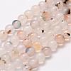 Natural Dendritic Agate Bead Strands G-G880-01-6mm-1