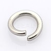 Tarnish Resistant 304 Stainless Steel Open Jump Rings X-STAS-E066-08-6mm-1