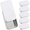 6Pcs Slide Top Tinplate Trinket Storage Boxes CON-SP0001-23C-1