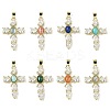 Natural Mixed Gemstone Pendants G-P585-04G-1