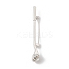 Golf Club Alloy Cubic Zirconia Brooches JEWB-M050-01P-01-1