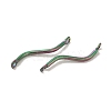 Ion Plating(IP) 304 Stainless Steel Links Connector Charms STAS-Q323-13MC-2
