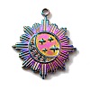 304 Stainless Steel Pendants Rhinestone Setting STAS-WH0029-81M-1