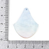 Marine Organism Series Fan Shape Acrylic Pendants OACR-Q101-03D-3