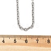 Tarnish Resistant 304 Stainless Steel Cable Chain Necklace Making STAS-P045-02P-3