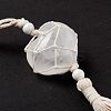Natural Quartz Crystal Pendant Decorations HJEW-E579-01B-6