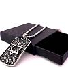 Vintage Stainless Steel Star of David Pendant Necklaces for Men and Women KT8820-1
