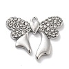 Rack Plating Alloy Rhinestone Pendants PALLOY-F311-04P-1
