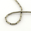 Tube Electroplate Non-magnetic Synthetic Hematite Bead Strands G-S203-22G-2