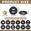 12Pcs Black Clay Acrylic Edge Template Set FIND-FG0004-80-2