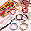 30Pcs 30 Colors PU Leather Braided Cord Bracelet BJEW-AN0001-85-7