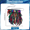 Gothic Style Natural Feather Cape AJEW-WH20067-017C-2