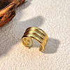 304 Stainless Steel Chunky Cuff Rings LS-RJEW-S626-02G-1