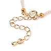 Faceted Electroplate Glass Beaded Bracelets BJEW-JB05693-04-3