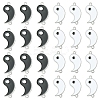 12Pcs 2 Colors Alloy Enamel Split Links Connectors ENAM-FS0001-84-1