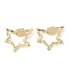 Brass Screw Carabiner Lock Charms KK-Z118-04G-1