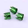 Plated Metal Hair Coil Cuffs OHAR-WH0016-25E-1